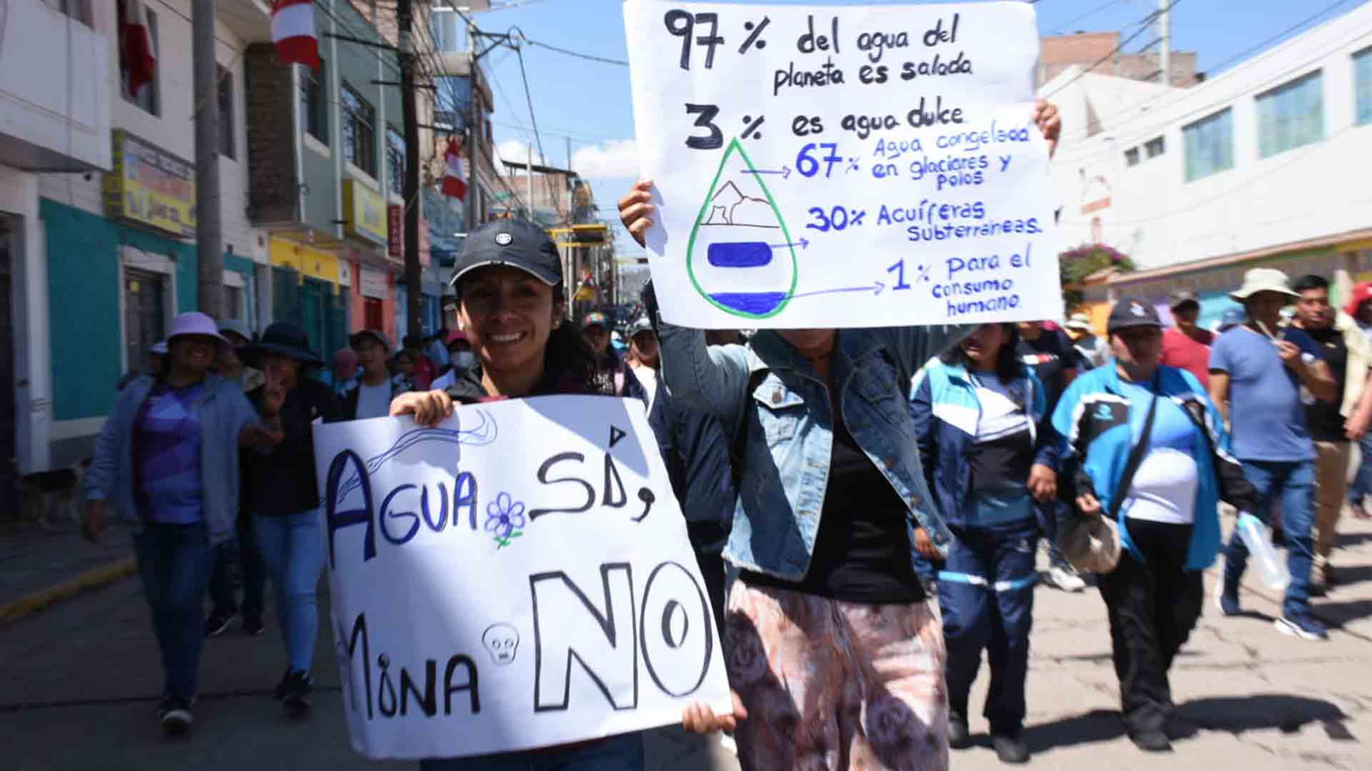 Ayacucho: acatan paro indefinido en Huanta en defensa del agua