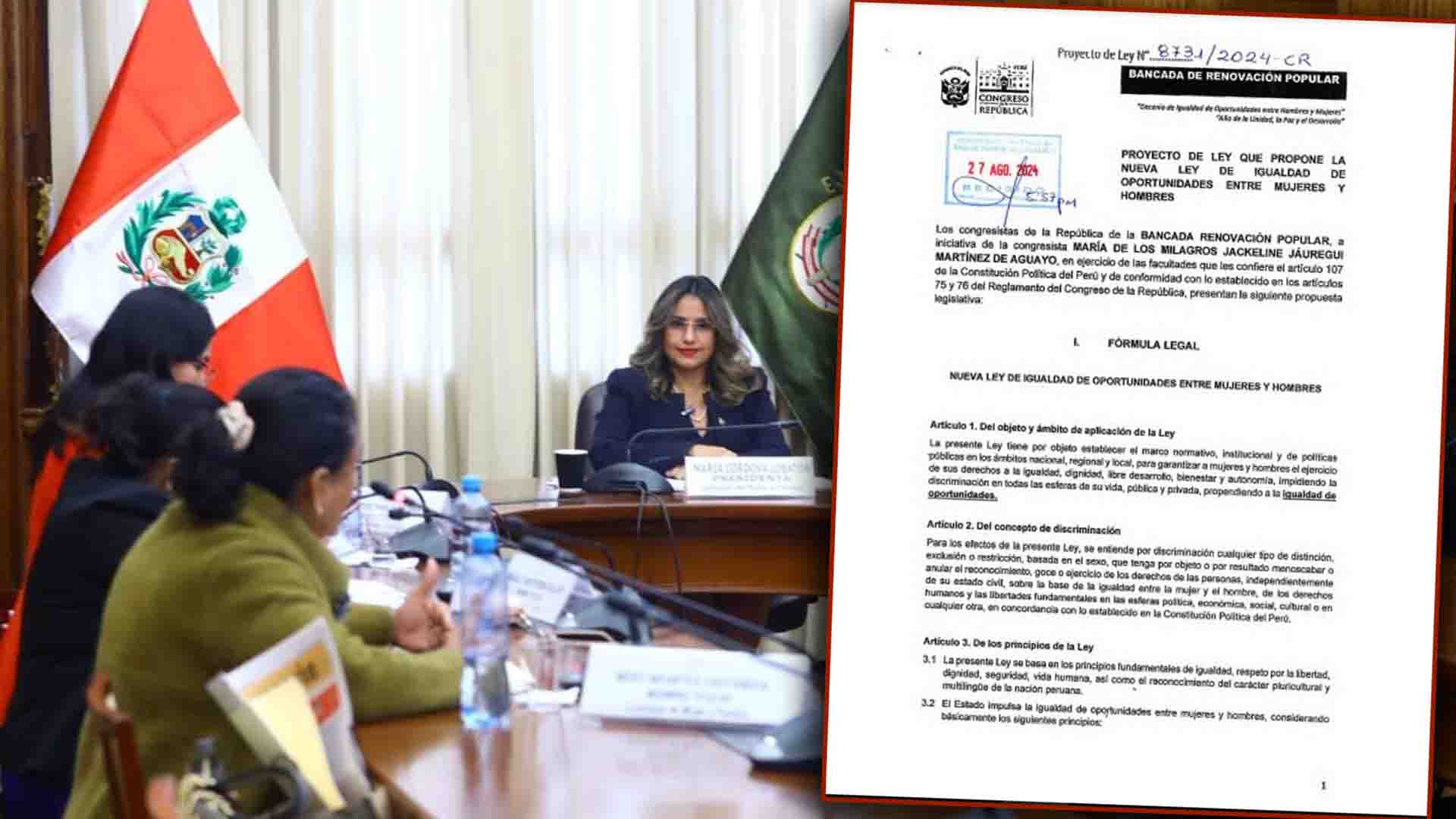 Presentan en Comisión de la Mujer proyecto para eliminar enfoque de igualdad de género