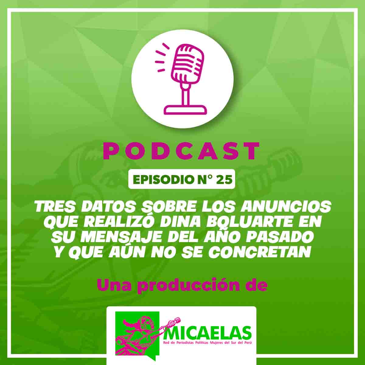 Datos sobre los anuncios que realizó Boluarte en su mensaje del año pasado y que aún no se concretan