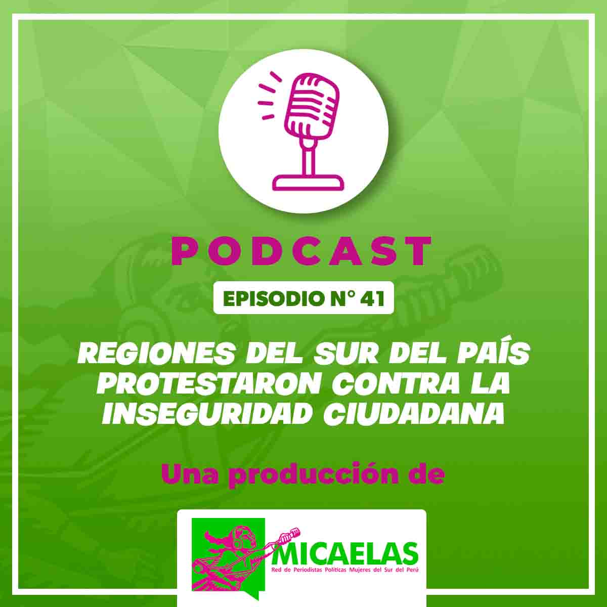 Regiones del sur del país protestaron contra la inseguridad ciudadana