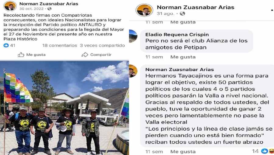 El precandidato Norman Zuasnábar Arias que quiere a toda costa una curul en el nuevo Parlamento pasó de las luchas sociales y de su militancia en partidos de izquierda a las filas de César Acuña.