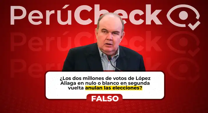 No se pueden anular las elecciones si los votos de López Aliaga se dirigen al blanco o nulo en segunda vuelta