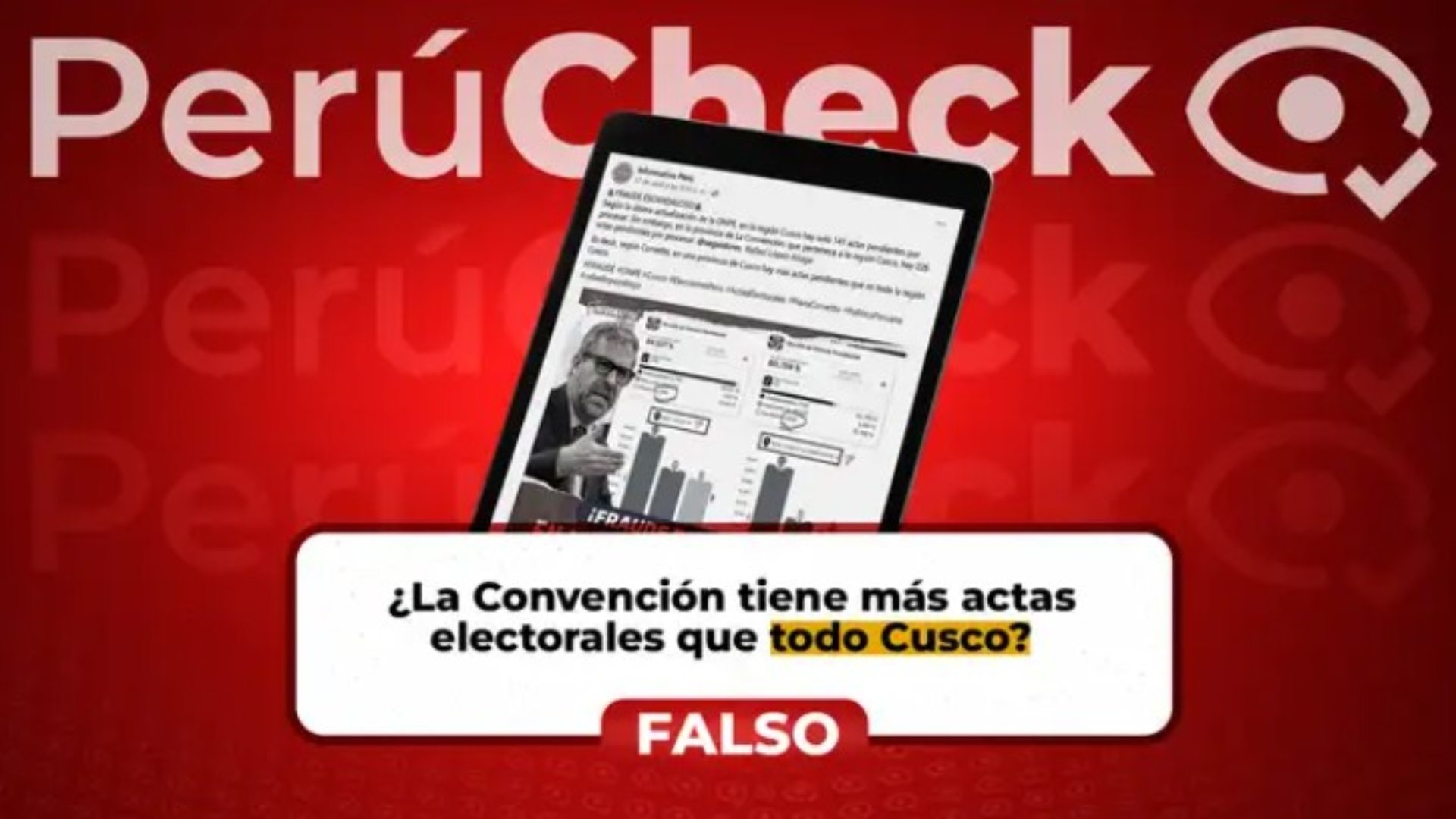 La provincia de La Convención no tiene más actas electorales que la región Cusco, como señaló un viral