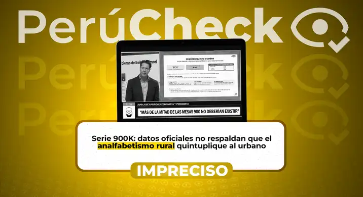 Serie 900K: datos oficiales no respaldan que el analfabetismo rural quintuplique al urbano