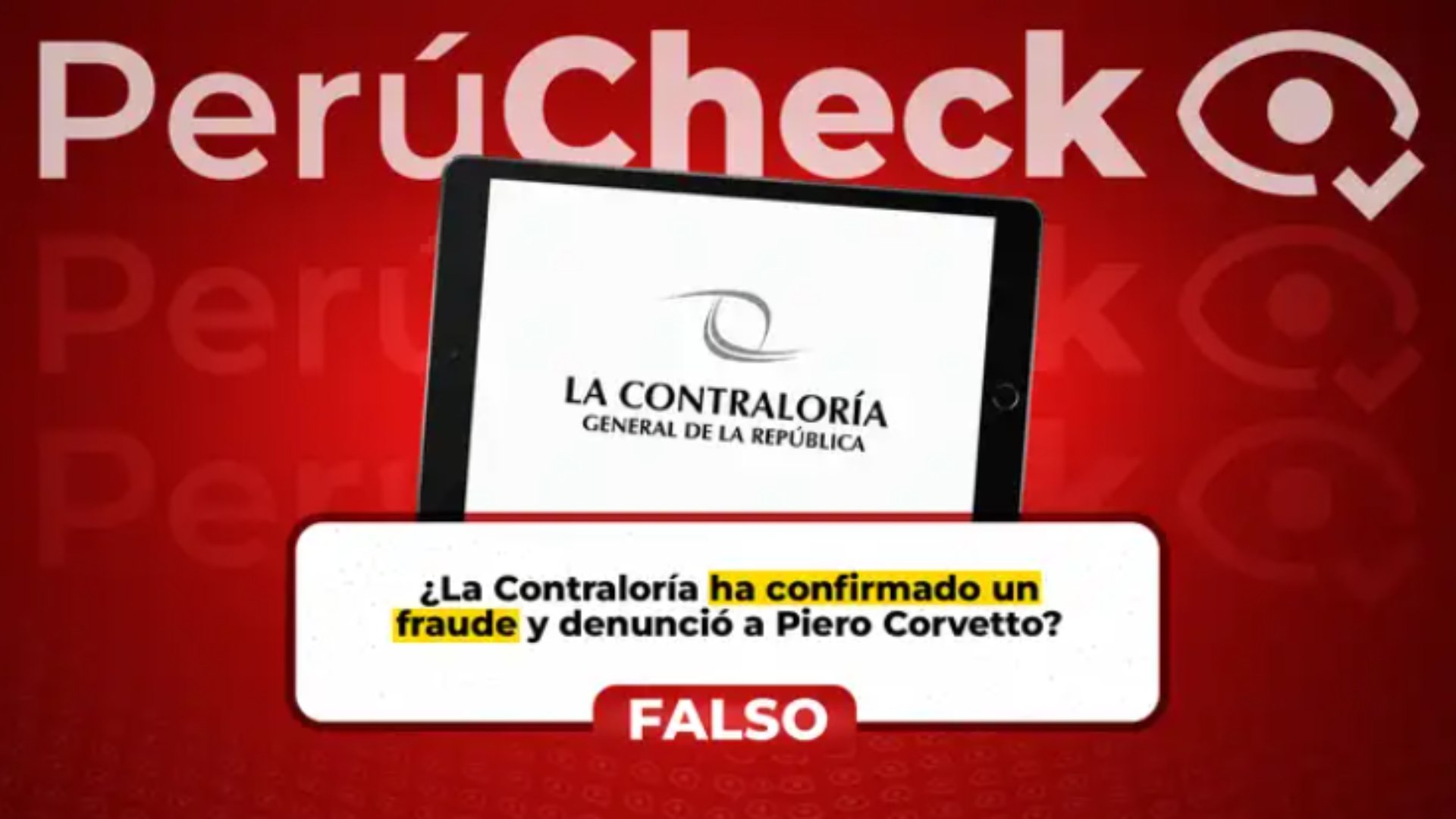 No, la Contraloría no confirmó un ‘fraude’ electoral ni denunció penalmente a Piero Corvetto