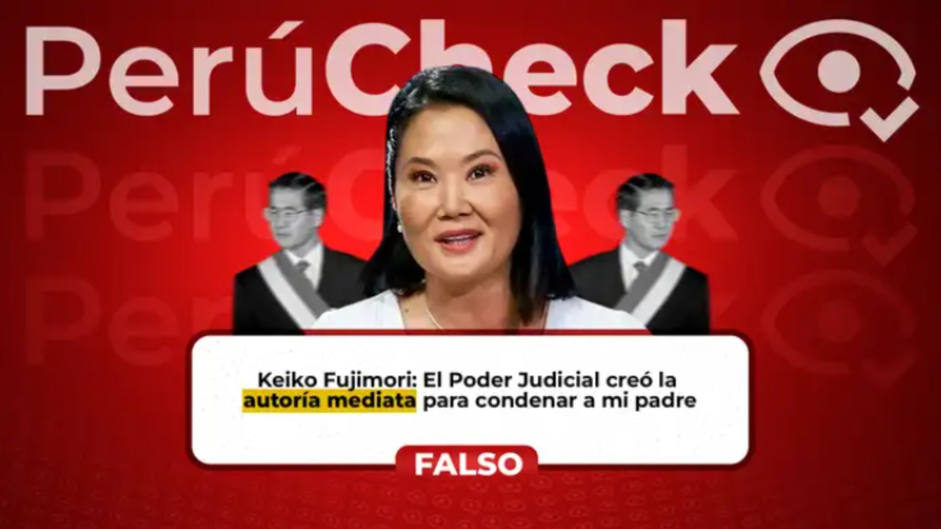 Keiko Fujimori desinformó al decir que la autoría mediata fue creada para condenar a su padre