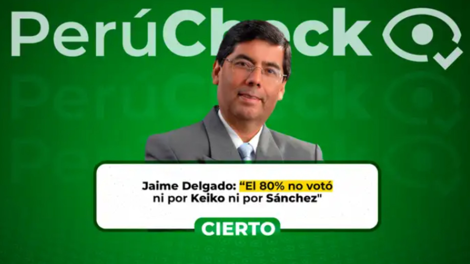 ¿El 80% de electores no votó por Fujimori ni por Sánchez?