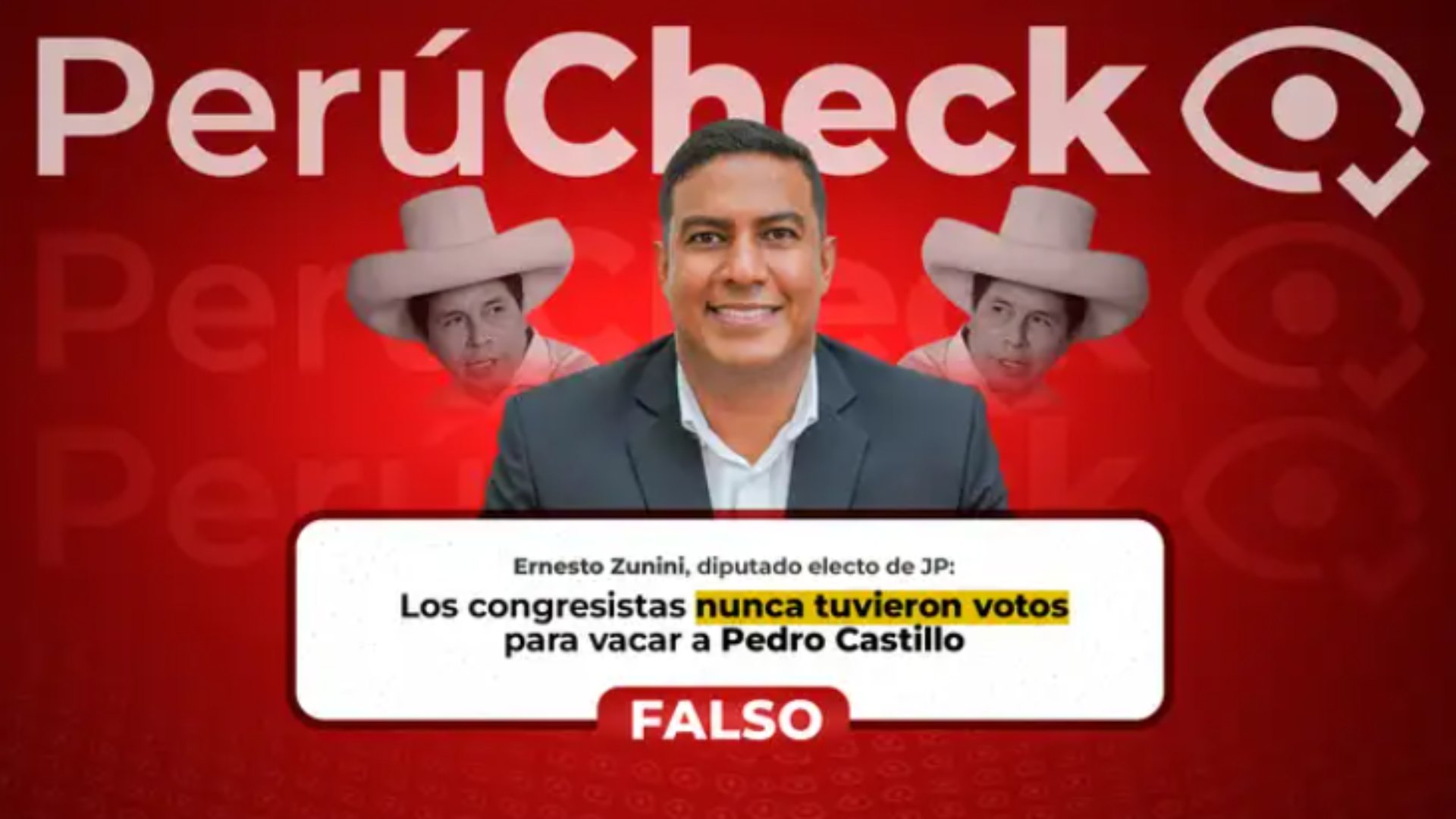 Es falso que el Congreso nunca haya tenido los votos para vacar a Castillo, como indicó el vocero de Juntos por el Perú