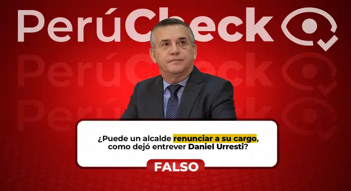 Es falso que los alcaldes puedan renunciar a su cargo, como asume Daniel Urresti