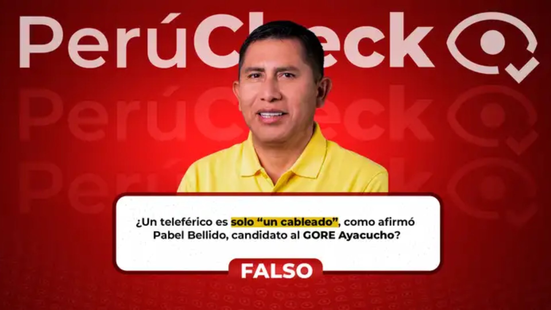 Elecciones 2026: Un teleférico no es sólo “un cableado”, como indicó el candidato regional de Ayacucho, Pabel Bellido