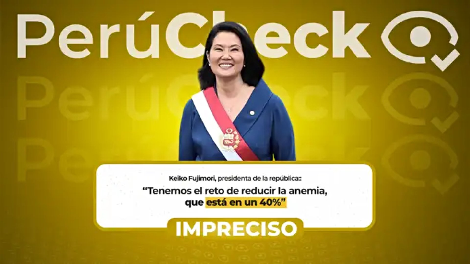 Es imprecisa la afirmación de Keiko Fujimori de que la tasa nacional de anemia es del 40 %